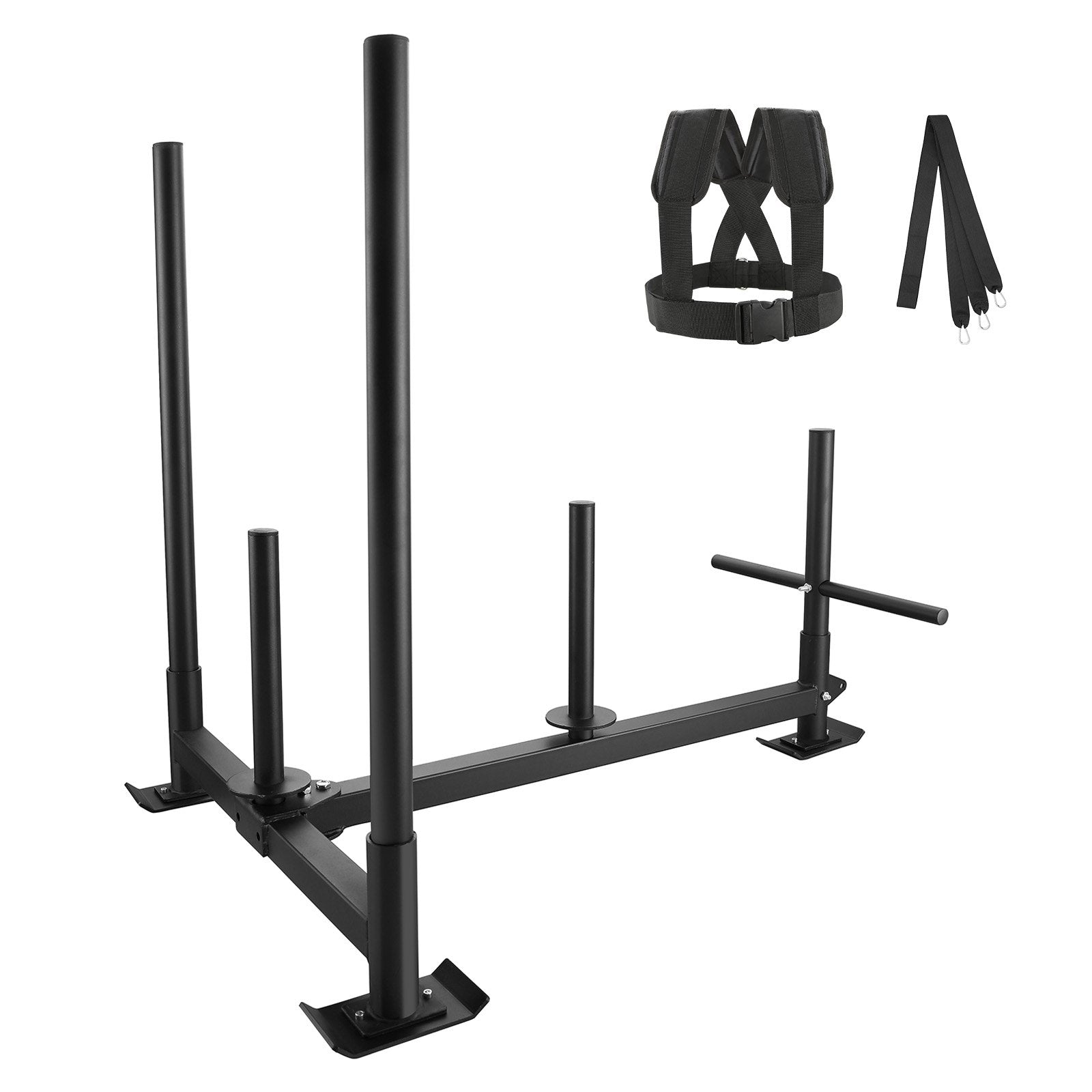 Weight Training Sled, Pull Push Power Sled with Handle, Fitness Strength Resistance Training, Steel Workout V952-SJXQTXSXTL123OVWYV0