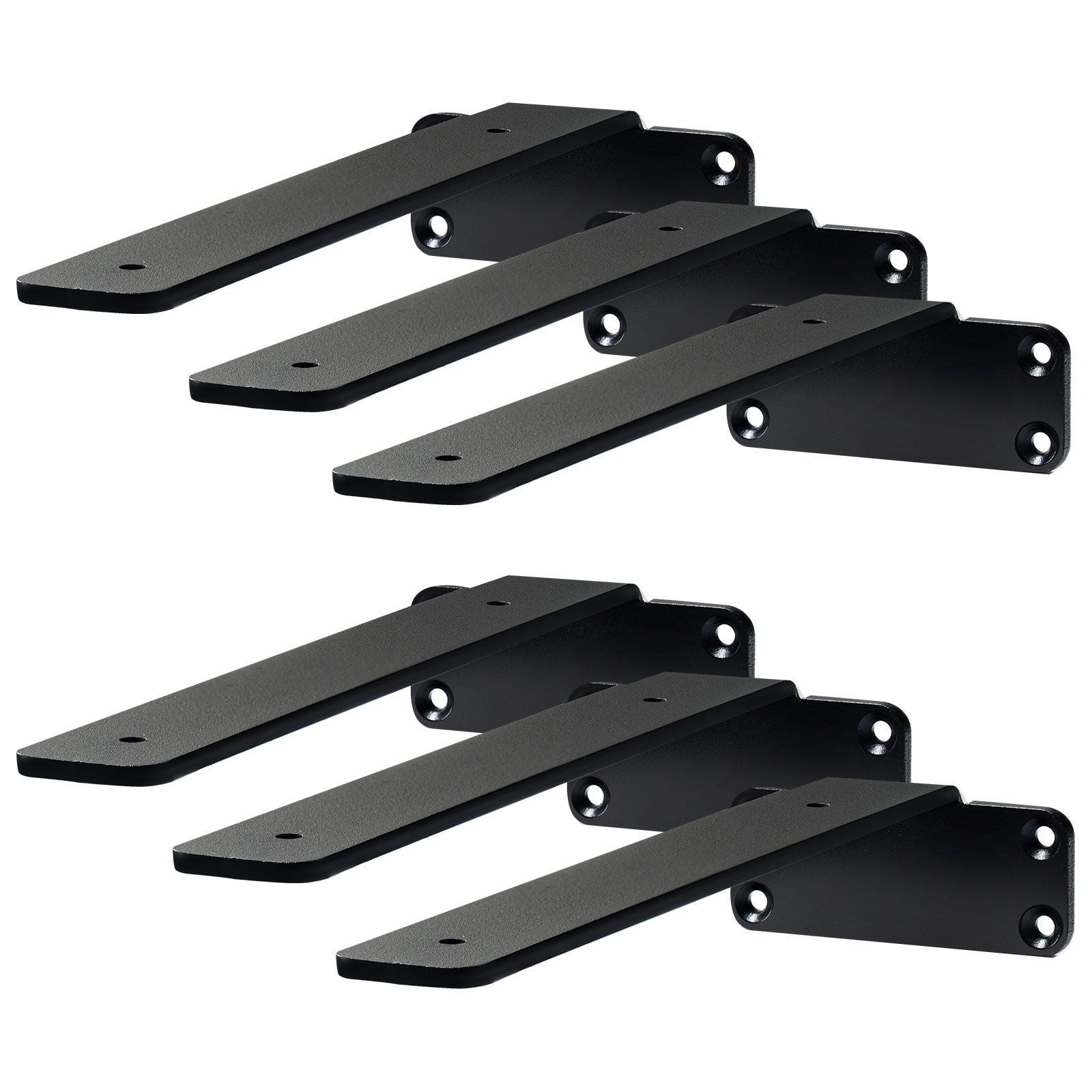 Shelf Bracket, 26.1cmL x 10cmW x 4.5cmH, 6 Pcs Heavy Duty Floating Shelf Brackets, Brackets for Shelves, 5mm V952-SJZJGBZJYGHW8B1EKV0