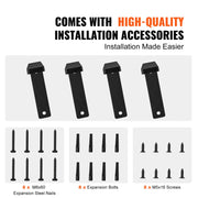 Shelf Bracket, 41 x 15.5 cm 4 Pcs, Heavy Duty Floating Shelf Brackets, Brackets for Shelves, 10mm Thick Matte V952-SJZJGBZJYGHWJF4D6V0