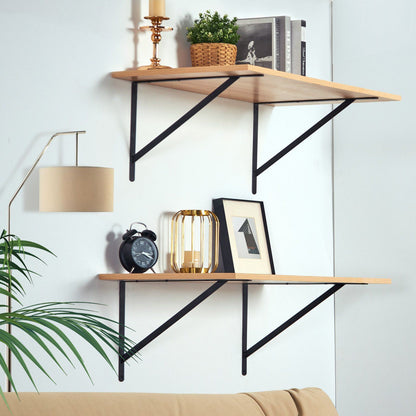 Shelf Bracket, 46 x 30.5 cm 12 Pcs, Heavy Duty Floating Shelf Brackets, Brackets for Shelves, 3mm Thick Matte V952-SJZJGBZJYGHWULB3QV0