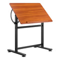 Drafting Table Adjustable 0 degrees-90 degrees Tilt Wooden Drawing Desk with H-Frame V952-SJZMZBDDZBDC3SG4Z001V0