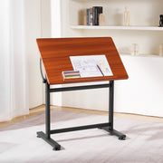 Drafting Table Adjustable 0 degrees-90 degrees Tilt Wooden Drawing Desk with H-Frame V952-SJZMZBDDZBDC3SG4Z001V0