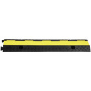 5 PCs Rubber Cable Protector Ramp, 2 Channel, 12000 lbs/axle Capacity Heavy Duty Hose Wire Cover Ramp V952-SKCDL52WH1111U72JV0