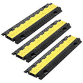 Cable Protector Ramp, 9,979 kg/axle Capacity, 2 Channel Heavy Duty TPU Cord Hose Wire Cover, 31 x 28 mm V952-SKCDLBHPD2CTEZB4B001V0