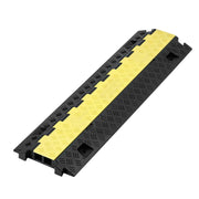 Cable Protector Ramp, 9,979 kg/axle Capacity, 2 Channel Heavy Duty TPU Cord Hose Wire Cover, 31 x 28 mm V952-SKCDLBHPD2CTEZB4B001V0