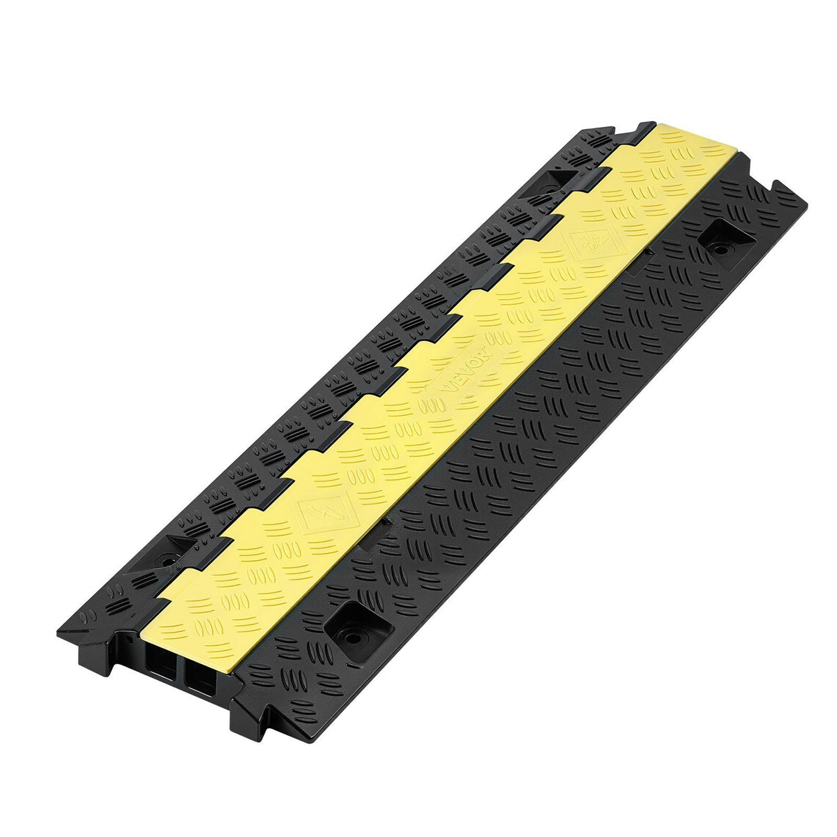 Cable Protector Ramp, 9,979 kg/axle Capacity, 2 Channel Heavy Duty TPU Cord Hose Wire Cover, 31 x 28 mm V952-SKCDLBHPD2CTEZB4B001V0
