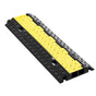 Cable Protector Ramp, 9,979 kg/axle Capacity, 2 Channel Heavy Duty Rubber Cord Hose Wire Cover, 55 x 50 mm V952-SKCDLBHPD2CXPE7OK001V0