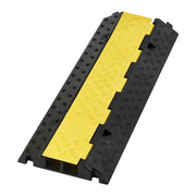 Cable Protector Ramp, 9,979 kg/axle Capacity, 2 Channel Heavy Duty Rubber Cord Hose Wire Cover, 55 x 50 mm V952-SKCDLBHPD2CXPE7OK001V0