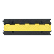 Cable Protector Ramp, 9,979 kg/axle Capacity, 2 Channel Heavy Duty Rubber Cord Hose Wire Cover, 55 x 50 mm V952-SKCDLBHPD2CXPE7OK001V0