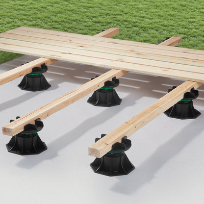 Deck Blocks 8 PCS, 2200 lbs / 997.90 kg Load Capacity Deck Support Plastic Pedestal Paver, Raising 3.54 - V952-SKCZCJZSKC606IPRZ001V0