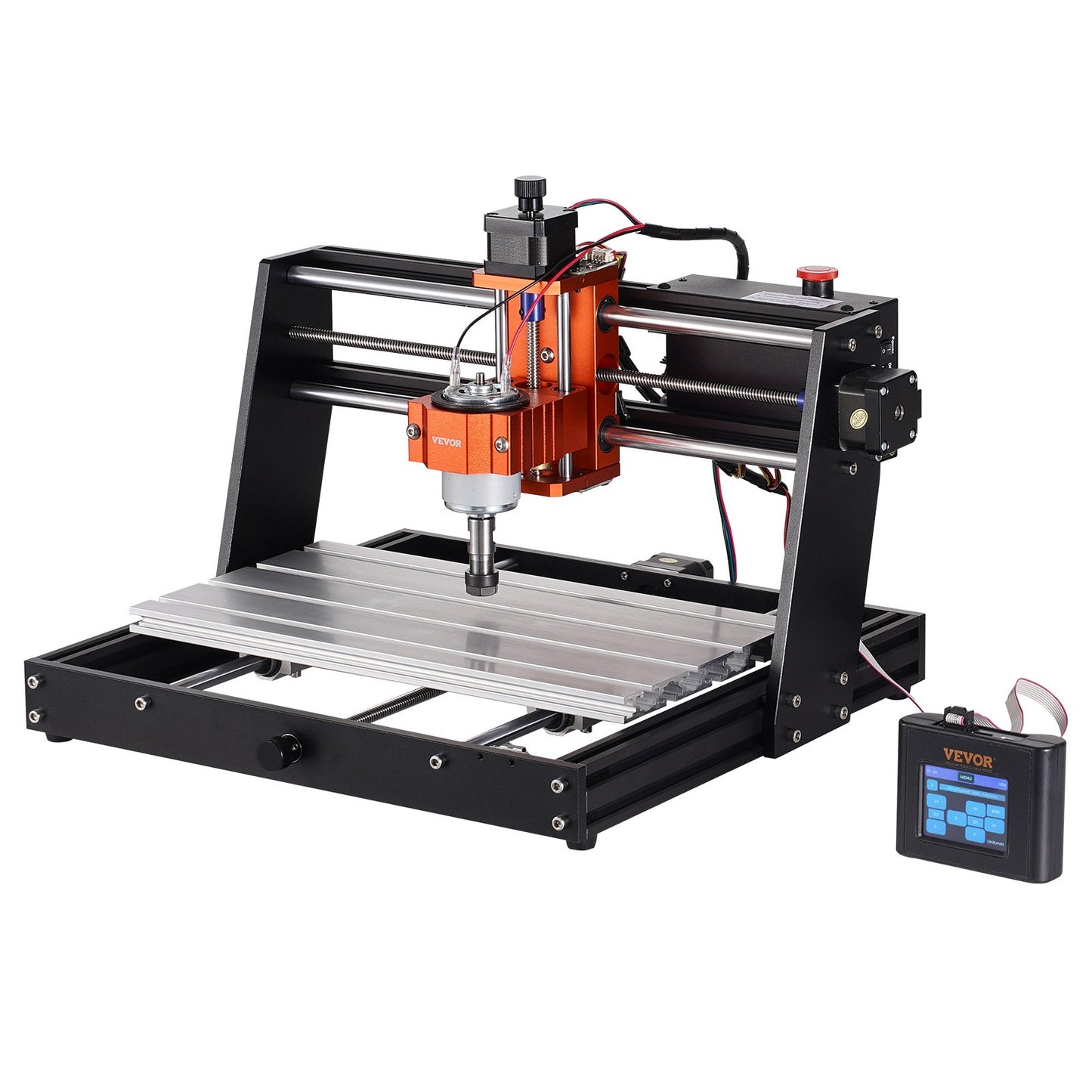 CNC Router Machine, 120W, 3 Axis GRBL Control Wood Engraving Carving Milling Machine Kit, 11.81 x 7.87 x 2.83 V952-SKDKJ3020CMURZ4TWV3