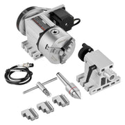 Dividing Head, K11-100mm 3-Jaw Chuck, CNC Router Milling Machine Rotational Axis 4th Axis A Axis Indexing V952-SKFDT3ZKP65M9AYZOV9