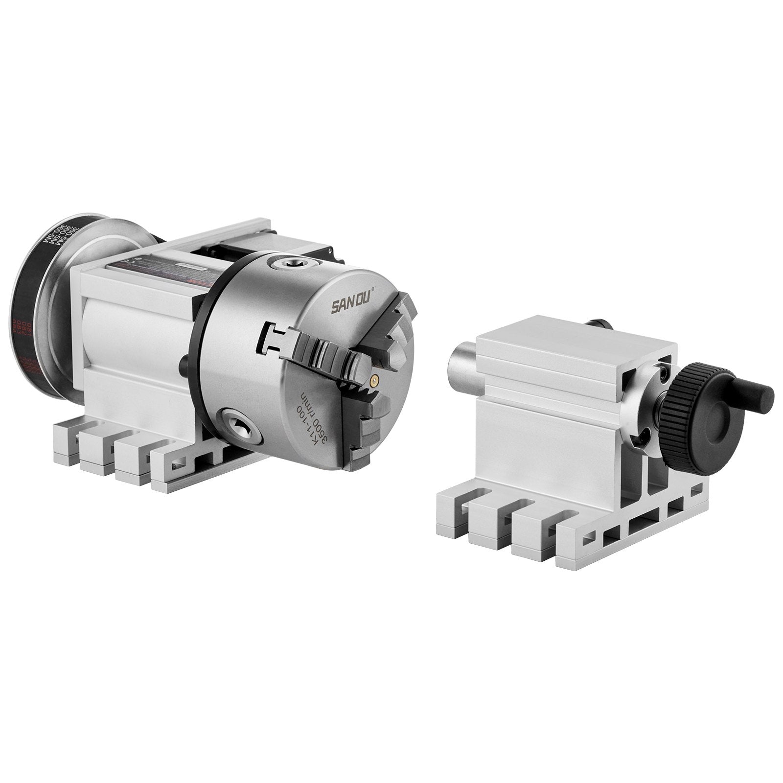 Dividing Head, K11-100mm 3-Jaw Chuck, CNC Router Milling Machine Rotational Axis 4th Axis A Axis Indexing V952-SKFDT3ZKP65M9AYZOV9