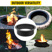 Outdoor Fire Pit Ring 106cm BBQ Table Grill Garden Wood Burning Fireplace V952-SKHP42X36X10YC001V0