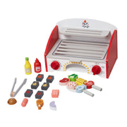 26 PCS Kids BBQ Grill Playset Wooden Cooking Grill Toy Set Pretend Sound V952-SKLWJZHMCTMS7K6GIV0