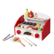 26 PCS Kids BBQ Grill Playset Wooden Cooking Grill Toy Set Pretend Sound V952-SKLWJZHMCTMS7K6GIV0