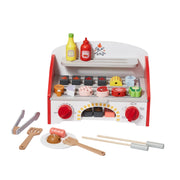 26 PCS Kids BBQ Grill Playset Wooden Cooking Grill Toy Set Pretend Sound V952-SKLWJZHMCTMS7K6GIV0