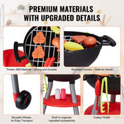 28 PCS BBQ Grill Playset, Kids Toys Kitchen Playset with Sound & Light, Little Chef Play, Interactive Grill V952-SKLWJZHSLLSSDVHZMV9