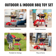 28 PCS BBQ Grill Playset, Kids Toys Kitchen Playset with Sound & Light, Little Chef Play, Interactive Grill V952-SKLWJZHSLLSSDVHZMV9