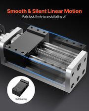 Linear Stage Actuator, 100 mm Effective Stroke, Ball Screw CNC Linear Motion Guide Rail, Double Optical Axis, V952-SKZXBJQDQ16M5684B001V0