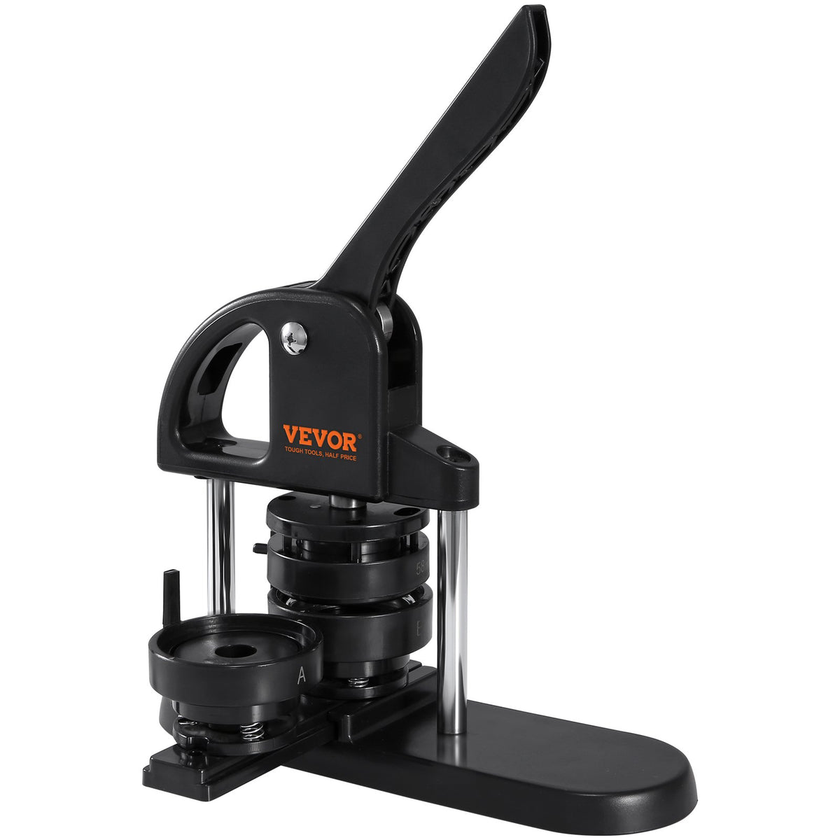 Button Maker Machine, 1/1.25/2.28 inch(25/32/58mm) 3-in-1 Pin Maker, Installation-Free Badge Punch Press Kit, V952-SL253258MM300D5JWV0