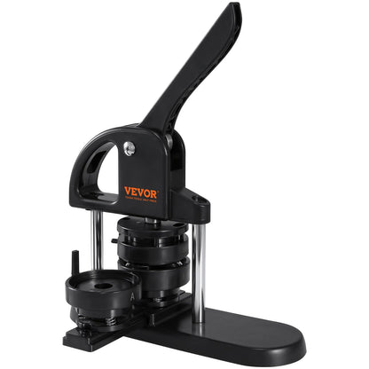 Button Maker Machine, 1/1.25/2.28 inch(25/32/58mm) 3-in-1 Pin Maker, Installation-Free Badge Punch Press Kit, V952-SL253258MM300D5JWV0