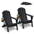 Adirondack Chair Plastic, Set of 2 All-Weather Portable Folding Fire Pit Chair, Outdoor Adirondack Patio V952-SLADLDKYHSKZ8TB0XV0