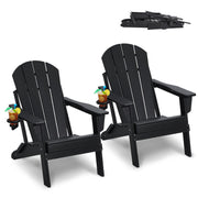 Adirondack Chair Plastic, Set of 2 All-Weather Portable Folding Fire Pit Chair, Outdoor Adirondack Patio V952-SLADLDKYHSKZ8TB0XV0