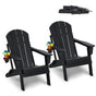 Adirondack Chair Plastic, Set of 2 All-Weather Portable Folding Fire Pit Chair, Outdoor Adirondack Patio V952-SLADLDKYHSKZ8TB0XV0