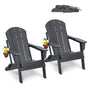 Adirondack Chair Plastic, Set of 2 All-Weather Portable Folding Fire Pit Chair, Outdoor Adirondack Patio V952-SLADLDKYHSKZUB86TV0