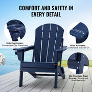 Adirondack Chair Plastic, Set of 2 All-Weather Portable Folding Fire Pit Chair, Outdoor Adirondack Patio V952-SLADLDKYLSKZ3IJ8KV0