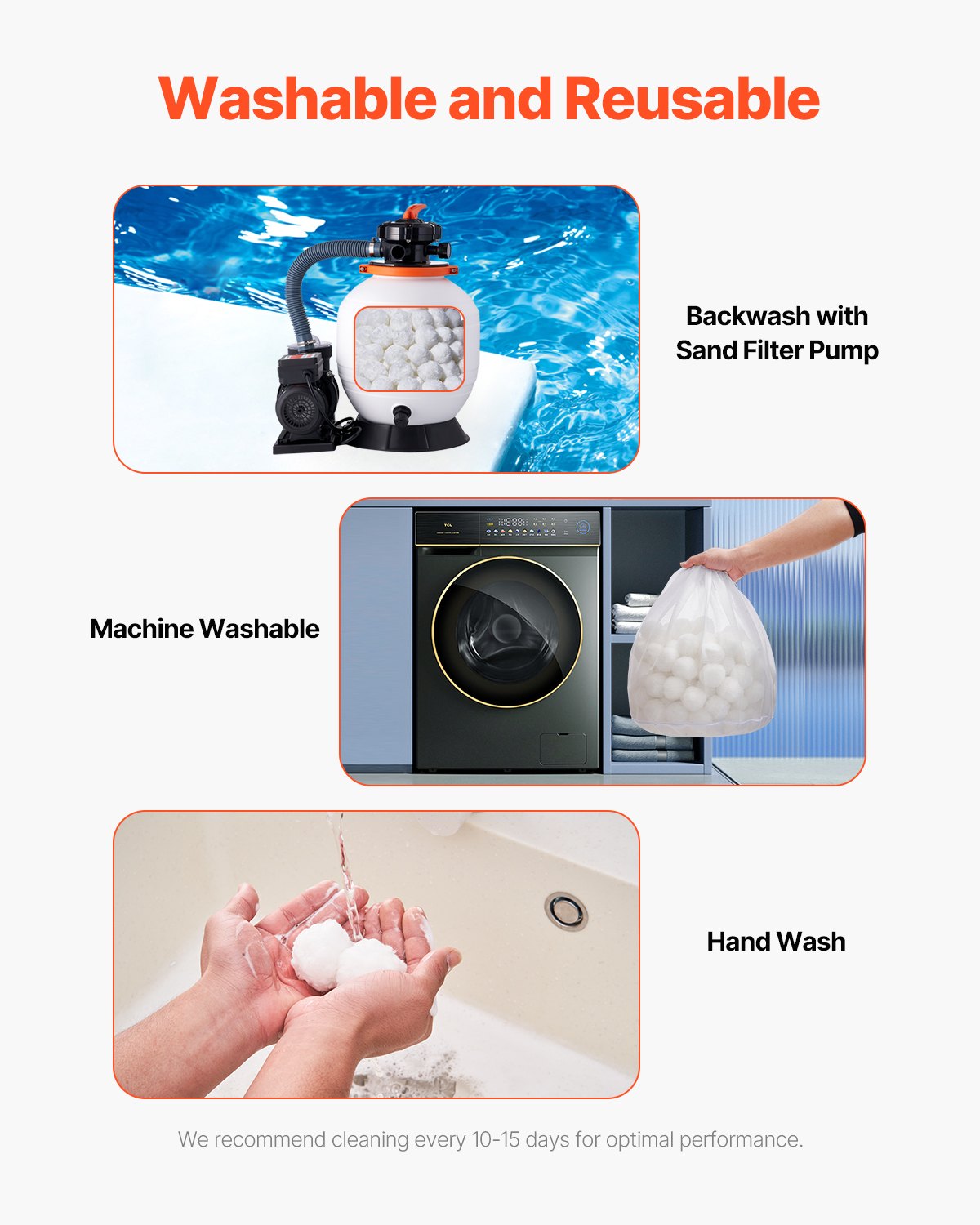 Pool Filter Balls for Sand Filter Pump 0.7 kg Reusable for Swimming Pool V952-SLBGLQBS15LBTBW7AV0