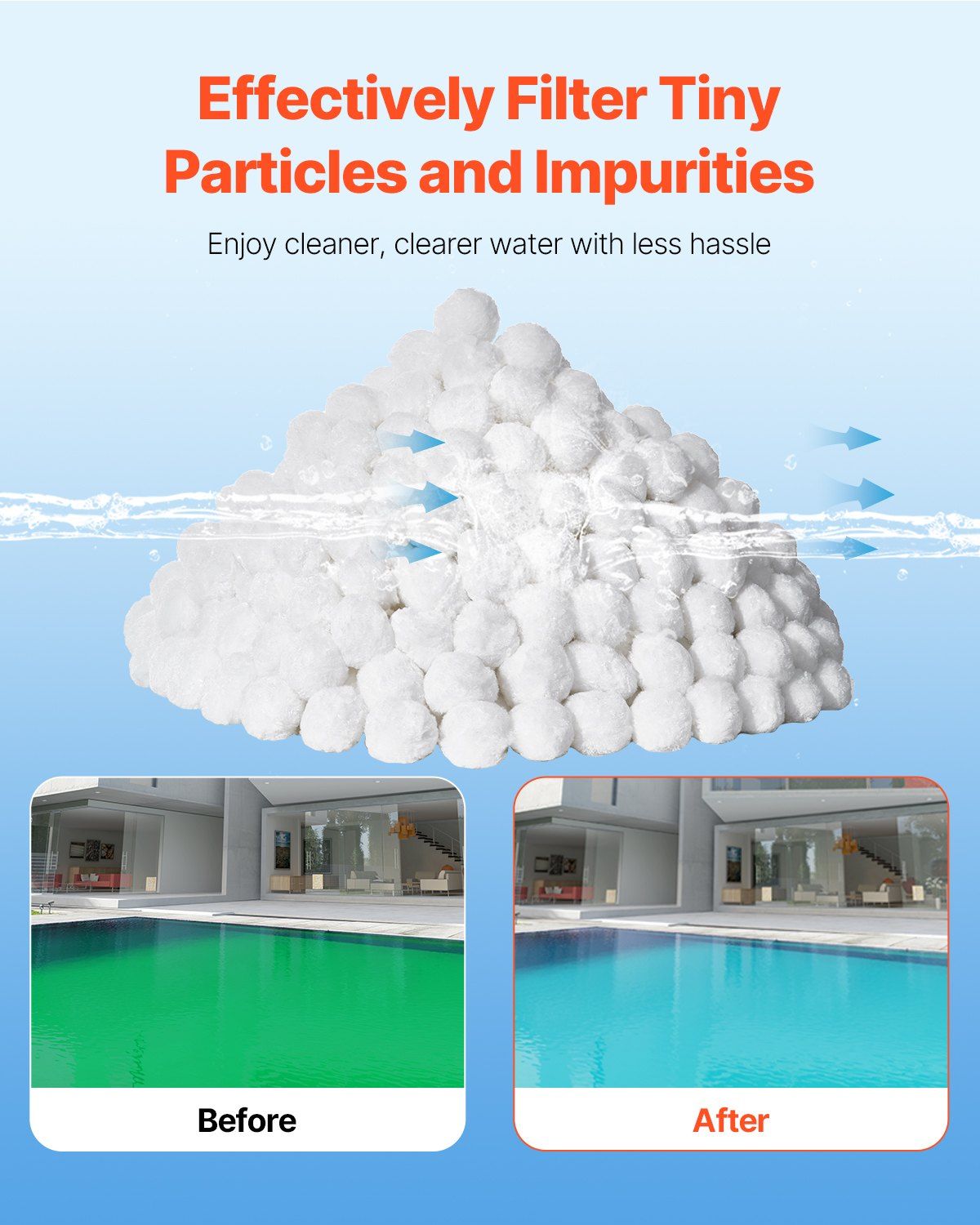 Pool Filter Balls for Sand Filter, 2.1 kg, Filter Balls Replace Pool Filter Sand, Reusable Polyester Fiber V952-SLBGLQBS46LB1DYQ4V0
