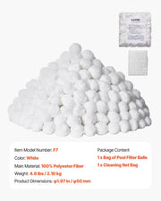 Pool Filter Balls for Sand Filter, 2.1 kg, Filter Balls Replace Pool Filter Sand, Reusable Polyester Fiber V952-SLBGLQBS46LB1DYQ4V0