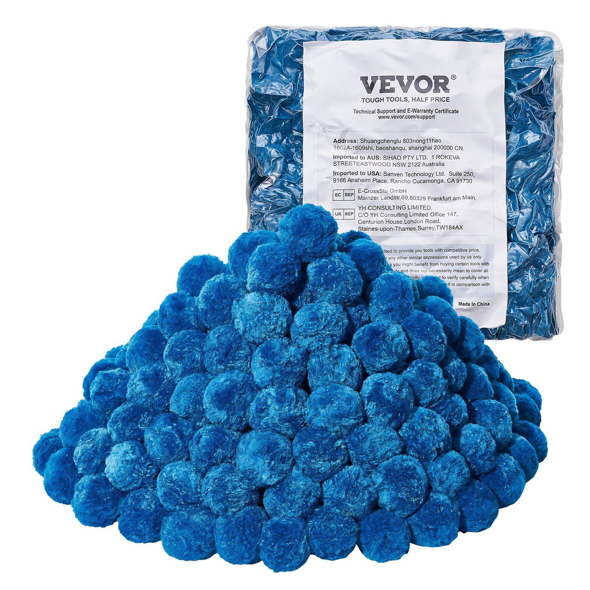Pool Filter Balls for Sand Filter, 1.42 kg, Filter Balls Replace Pool Filter Sand, Reusable Blue Polyester V952-SLBGLQLS31LBCUMQJV0