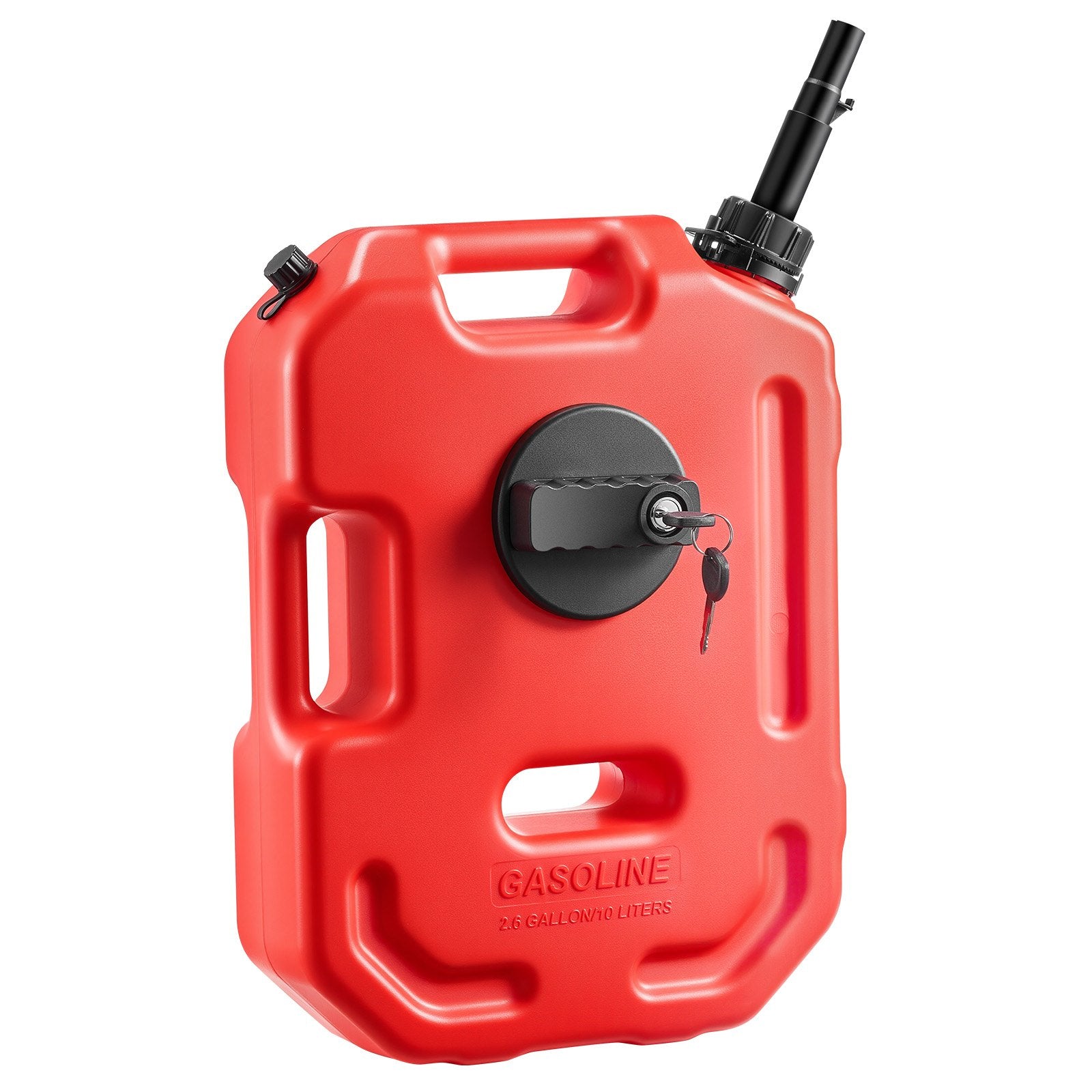 Fuel Container, 10 L, Gas Can with Spout and Lockable Bracket, 15 L/min Max Flow Rate, Secure & Leak-proof, V952-SLBXSYXCZK1JAO871001V0