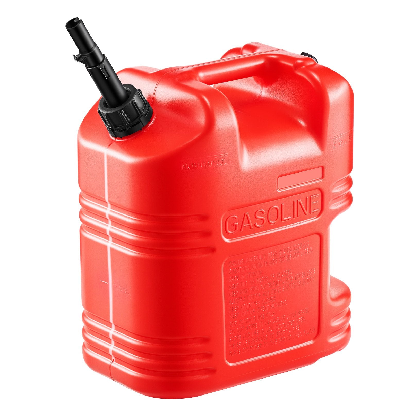 Fuel Container, 19 L, Gas Tank with Spout & Clear Scale, 15 L/min Max Flow Rate, Secure & Leak-proof, V952-SLBXSYXJYK1JNR1TZ001V0