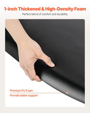 Salon Mat for Hair Stylist, 1220 x 930 mm Semi-circle Salon Chair Mat, 25mm Thickened Anti Fatigue Barber V952-SLDBYD1INCH3ZHR0VV0