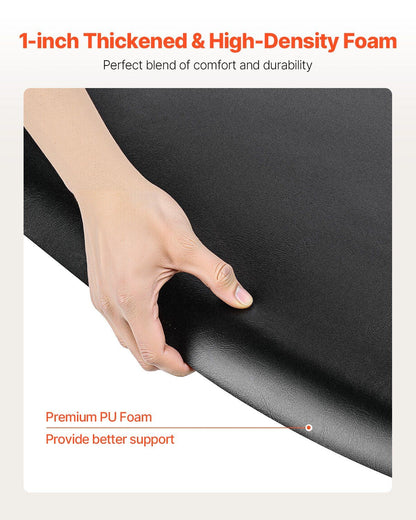 Salon Mat for Hair Stylist, 1220 x 930 mm Semi-circle Salon Chair Mat, 25mm Thickened Anti Fatigue Barber V952-SLDBYD1INCH3ZHR0VV0