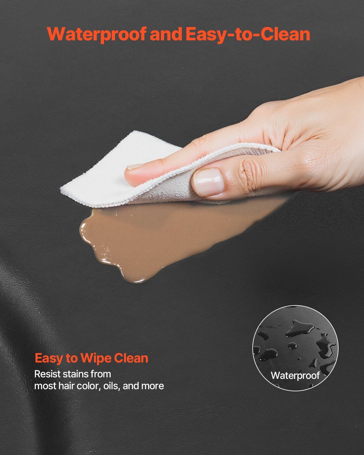 Salon Mat for Hair Stylist, 1220 x 930 mm Semi-circle Salon Chair Mat, 25mm Thickened Anti Fatigue Barber V952-SLDBYD1INCH3ZHR0VV0