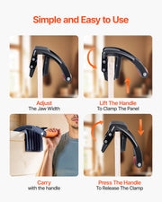 Plywood Carrier 90.7 kg Drywall Carrying Tool for 0-25.4 mm Thickness V952-SLJBDTSK200LIGQ17001V0