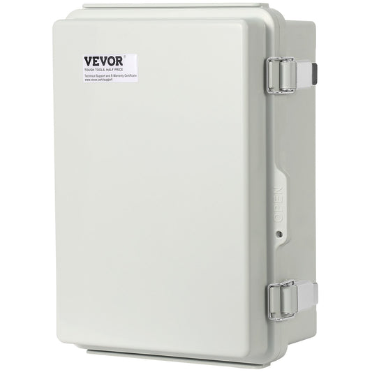 Outdoor Electrical Junction Box, 300 x 200 x 180 mm, ABS Plastic Electrical Enclosure Box with Hinged Cover V952-SLJXHABS12X86XOWLV0
