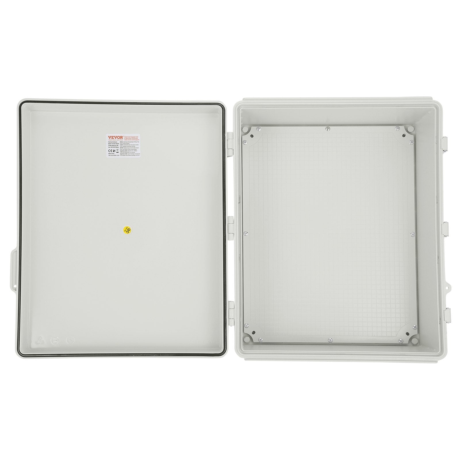 Outdoor Electrical Junction Box, 350 x 250 x 150 mm, ABS Plastic Electrical Enclosure Box with Hinged Cover V952-SLJXHABS14X138LEDV0