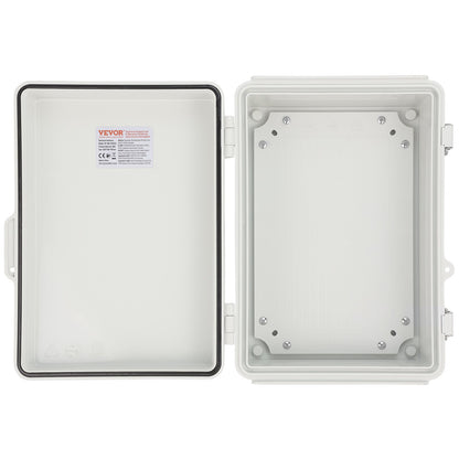 Outdoor Electrical Junction Box, 430 x 330 x 180 mm, ABS Plastic Electrical Enclosure Box with Hinged Cover V952-SLJXHABS16X1GLKCVV0