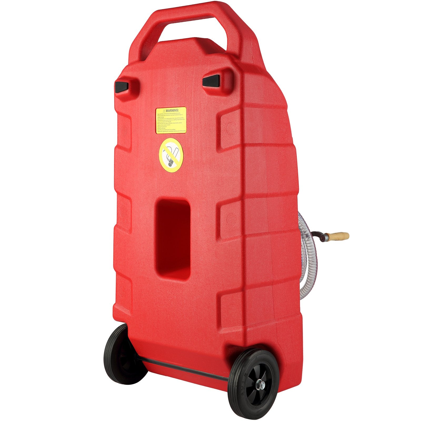60.57L Fuel Caddy, 7.8 L/min, Portable Gas Storage Tank Container with Hand Pump Rubber Wheels, Fuel Transfer V952-SLJYCSL163MM1YYBQV0