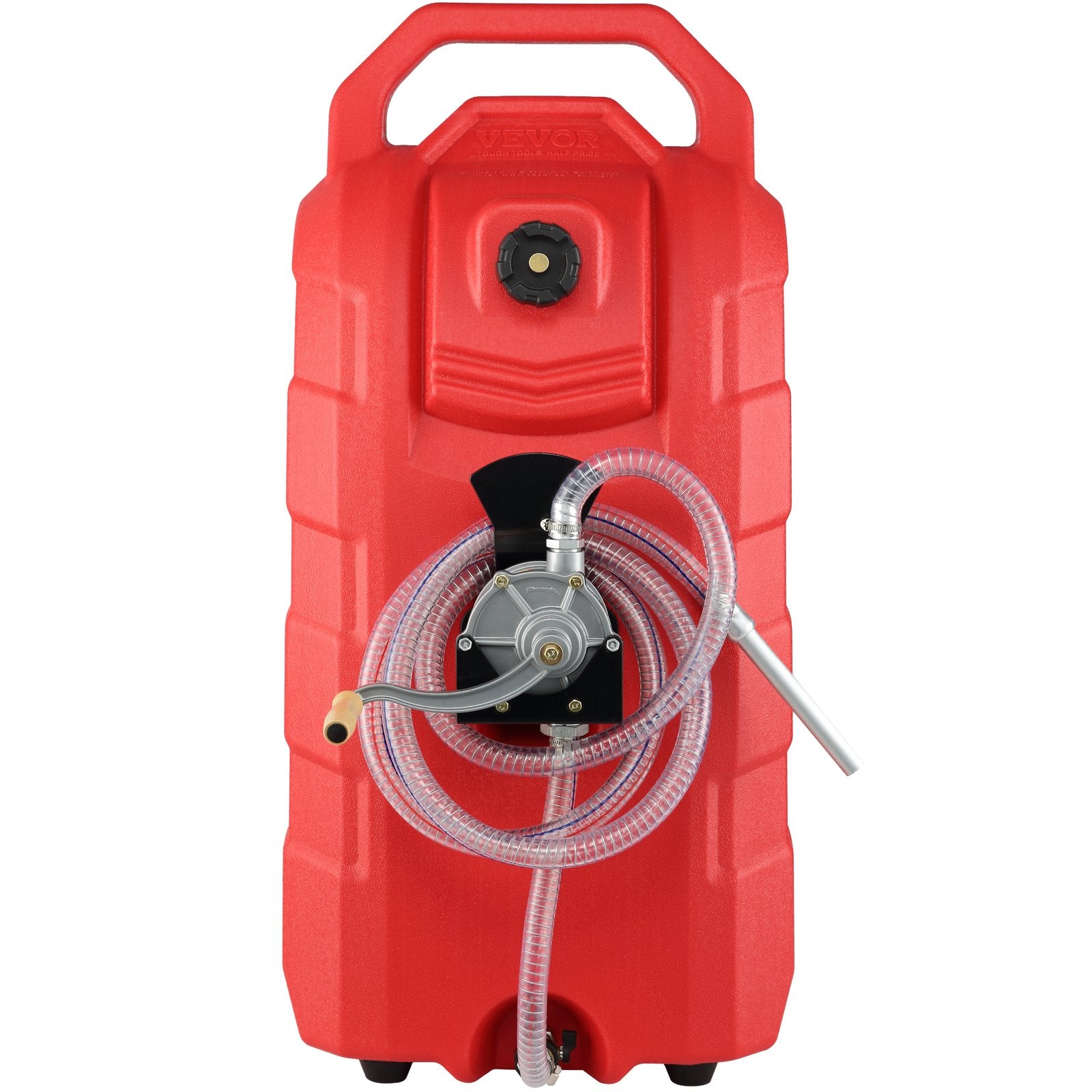 60.57L Fuel Caddy, 7.8 L/min, Portable Gas Storage Tank Container with Hand Pump Rubber Wheels, Fuel Transfer V952-SLJYCSL163MM1YYBQV0