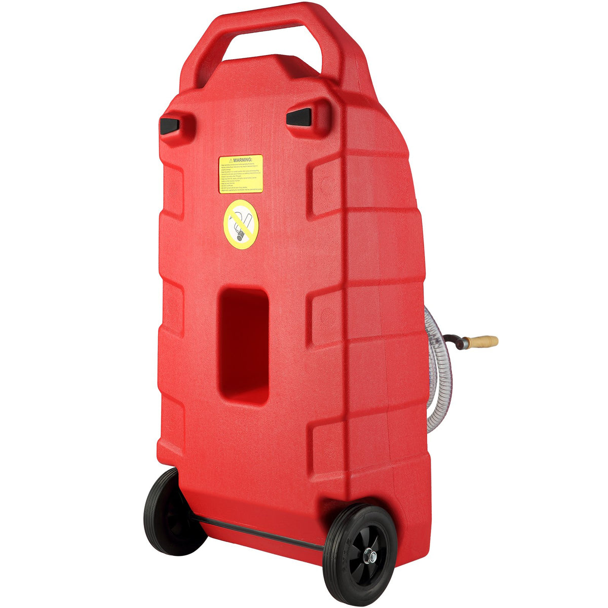 60.57L Fuel Caddy, 7.8 L/min, Portable Gas Storage Tank Container with Hand Pump Rubber Wheels, Fuel Transfer V952-SLJYCSL163MM1YYBQV0