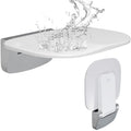 Urea-formaldehyde Folding Shower Seat, 13.6'' x 12.8'' Unfolded, Wall Mounted Fold Up Shower Bench with 450 V952-SLKNQWZCWKB1YXHBJV0