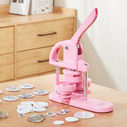 Button Maker, 1/1.25/2.28 inch(25/32/58mm) 3-IN-1 Pin Maker, 300pcs Button Parts, Button Maker Machine with V952-SLKXZJ253258RAQREV0
