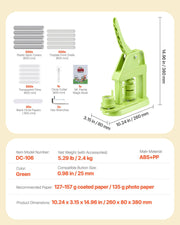 Button Maker Machine, 25 mm, Plastic Pin Maker with 500pcs Button Parts, Mr. Panda Magic Book, Circle Cutter V952-SLKXZJ25MMSLS83X1001V0